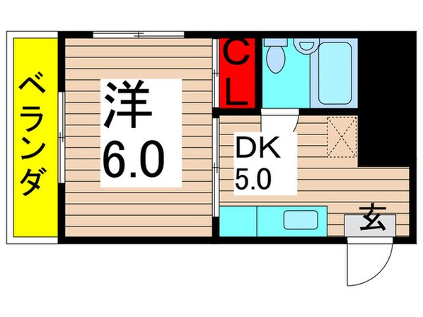 明美ハイツの物件間取画像